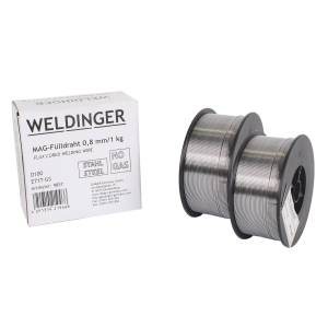 2 Rollen WELDINGER Flldraht D100 0,8 mm (MIG/MAG-Schweidraht NoGas)