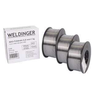 3 Rollen WELDINGER Flldraht D100 0,8 mm 1 kg (MIG/MAG-Schweidraht NoGas)