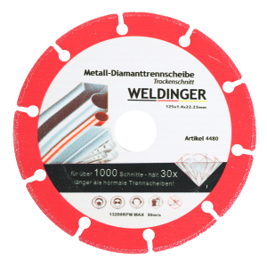 WELDINGER Metall-Diamanttrennscheibe  125mm
