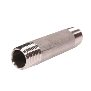 Rohrdoppelnippel 1/4 rechts x 60 mm V2A Edelstahl