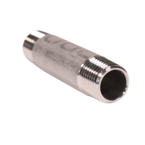 Rohrdoppelnippel 1/4 rechts x 60 mm V2A Edelstahl