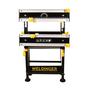 WELDINGER ALU-Werkbank 7-fach verstellbar neigbar Alu-Profilplatte (Werktisch)