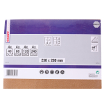 Schleifpapier-Set Standard 230 x 280 mm, 16 Blatt, P 40,...