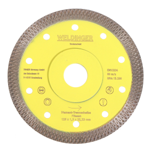 WELDINGER Diamant-Trennscheibe Ø 125 mm x 22,23 mm für Fliesen  Profiqualität