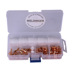 Aktionsset WELDINGER Plasmaschneider PS 52 + Verschleiteileset CUTSet 2 lang 37-tlg.