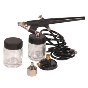 WELDINGER Flsterkompressor FK 40 compact mit 6-teiligem Airbrushset