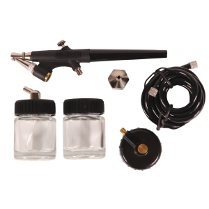 WELDINGER Flsterkompressor FK 40 compact mit 6-teiligem Airbrushset