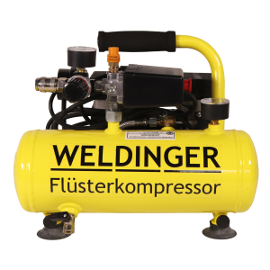 Aktionsset WELDINGER Flüster Kompressor FK 40 compact + Druckluftset 6-teilig