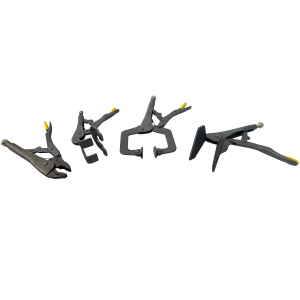 WELDINGER GS2 4-teilig Schweier Gripzangenset eco Standard, Breitmaul, C-Grip und 2-Punkt