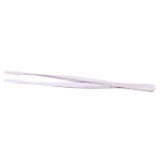 Pinzette 110 mm,Rostfrei, gerade, Schaufelform, blaue Hülle