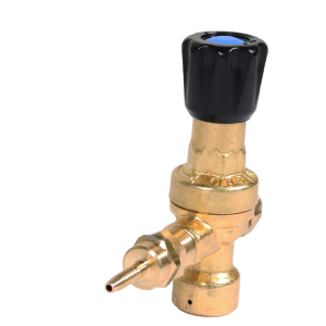 Druckminderer O M12x1 re ohne Manometer Schlauchanschluss  fr Einwegflaschen von WELDINGER