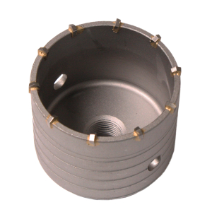 Hartmetall Bohrkrone  80 mm ohne Schaftaufnahme