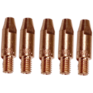Stromdsen fr ALU M6 0,8 mm 28mm 5 Stck fr Brenner 250  speziell Aluminium