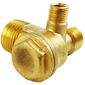 Rckschlagventil 4 links 1/2 mit Entlftungsanschluss  fr WELDINGER Flsterkompressor FK320 pro up