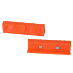 glatte Schraubstock-Kunststoff-Schutzbacken  2tlg 115 mm magnetisch  orange