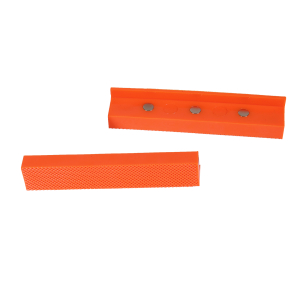 glatte Schraubstock-Kunststoff-Schutzbacken  2tlg 155mm magnetisch  orange