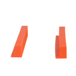 glatte Schraubstock-Kunststoff-Schutzbacken  2tlg 155mm magnetisch  orange