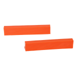 glatte Schraubstock-Kunststoff-Schutzbacken  2tlg 155mm magnetisch  orange