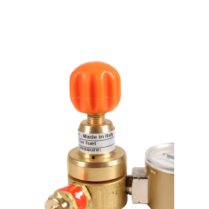 Druckregler mit Manometer  fr Einweg Gasflaschen mit 7/16 Anschluss Multigas At2000 und andere