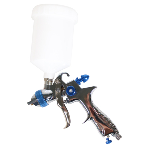 WELDINGER HVLP-Spritzpistole mit Fliebecher Luftverbrauch nur 28-113 l/min