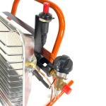 Gasheizstrahler WELDINGER Hot  2,7- 4,2 kW mit Standfuß und Piezozündung