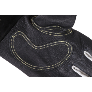 WIGpro Gr.M/9 Schweierhandschuhe Rindnarbenleder schwarz mit Rindspaltleder-Stulpe