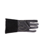 WIGpro Gr.M/9 Schweißerhandschuhe Rindnarbenleder schwarz mit Rindspaltleder-Stulpe