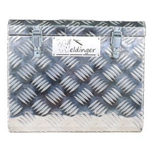 E-Schweigertekoffer klein mit Platz fr Kabel  42 x 55 x 25 cm Aluminium WELDINGER