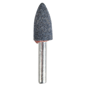 Spitzkegel-Schleifstift 6mm Härte N aus Normalkorund in Kunstharzbindung von WELDINGER