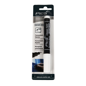 Pica Classic instant white Permanent Marker weiß, Rundspitze 1-4 mm
