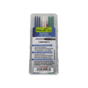 Pica Dry Spezialminen wasserstrahlfest grün, weiß , blau 8er-Pack 125x2,8 mm