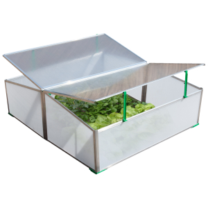 Doppel-Frhbeet (2-fach: 1,14 m), Kleingewchshaus made in Germany