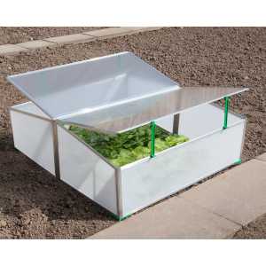 Doppel-Frhbeet (2-fach: 1,14 m), Kleingewchshaus made in Germany
