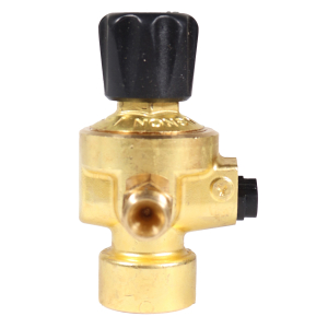 Druckminderer O M12x1 re mit Manometer  1/4 re Anschluss  fr Einwegflaschen von WELDINGER