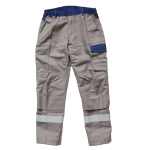 Schweißschutzkleidung Kombi Bundhose + Jacke Gr. 56_XL Bizflame Ultra Graublau schwer entflammbar