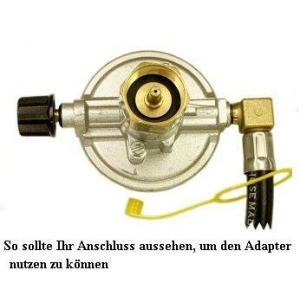 Adapterschlauch US I 0,8 m amerikanischer Gasgrill an deutsche Gasflasche