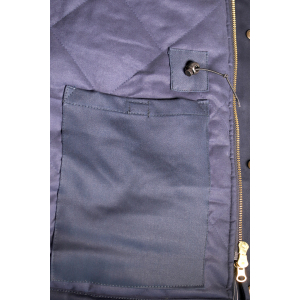 Schweier-Winterjacke Gr. S-XXL Parka Navy Reflexstreifen  Kapuze schwer entflammbar Schweischutzkleidung