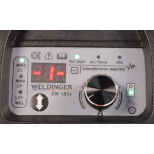 WELDINGER EW 181c eco Elektroden-Schweiinverter auch Lift WIG Hot Start Arc Force regelbar