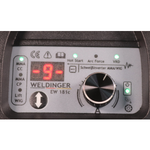 WELDINGER EW 181c eco Elektroden-Schweiinverter auch Lift WIG Hot Start Arc Force regelbar
