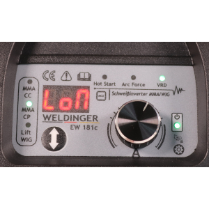 WELDINGER EW 181c eco Elektroden-Schweiinverter auch Lift WIG Hot Start Arc Force regelbar