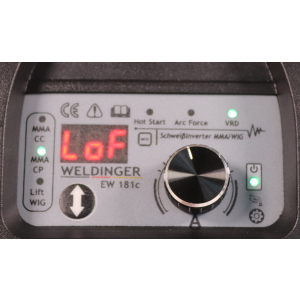 WELDINGER EW 181c eco Elektroden-Schweiinverter auch Lift WIG Hot Start Arc Force regelbar