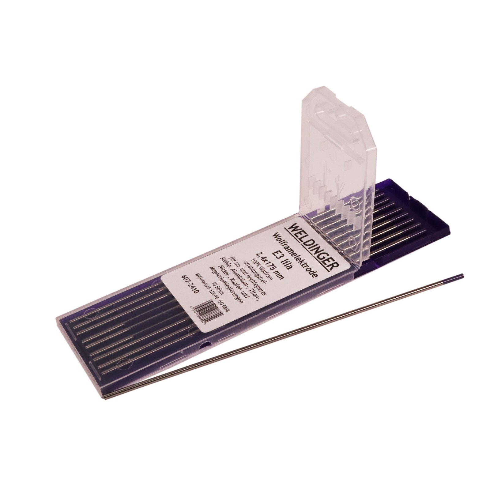 WIG-Wolframelektrode WP-grün 2,4x175 mm 1 Stück