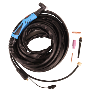 WP26 flex 8 m 2-polig T25 WIG Schlauchpaket flexible Biegung Strom 9 mm Gas M16x1,5  WELDINGER (SPW11)