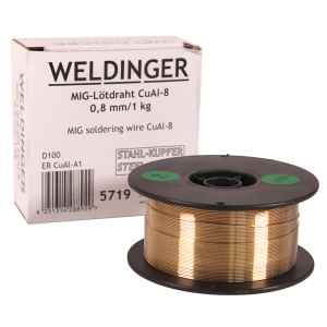 MIG-Lötdraht CuAl-8 0,8 mm 1 kg 100er Rolle für höherfeste Stähle im Karrosseriebau