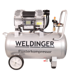 FK190 Alu pro WELDINGER Flüsterkompressor 1500 W...