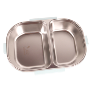 GARDINGER Lunchbox Kunststoff zweigeteilte Edelstahleinlage wasserdicht fr Schule Kindergarten