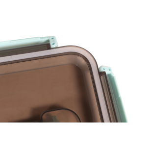 GARDINGER Lunchbox Kunststoff mit Edelstahleinlage Besteckfach Tragegriff für Essen to go