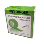 Werkstattpflaster Flexi Rolle grün Fingerverband von WELDINGER