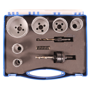 HSS-Co8 PROFILINE Bimetall-Lochsgen silber 11-tlg. in Kunststoffkoffer