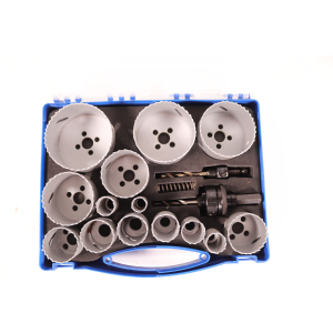 HSS-Co8 PROFILINE Bimetall-Lochsgen silber in 17-tlg. im Kunststoffkoffer